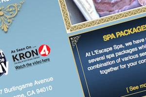 L'Escape Spa web design
