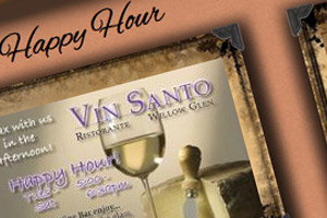 Vin Santo Ristorante web design